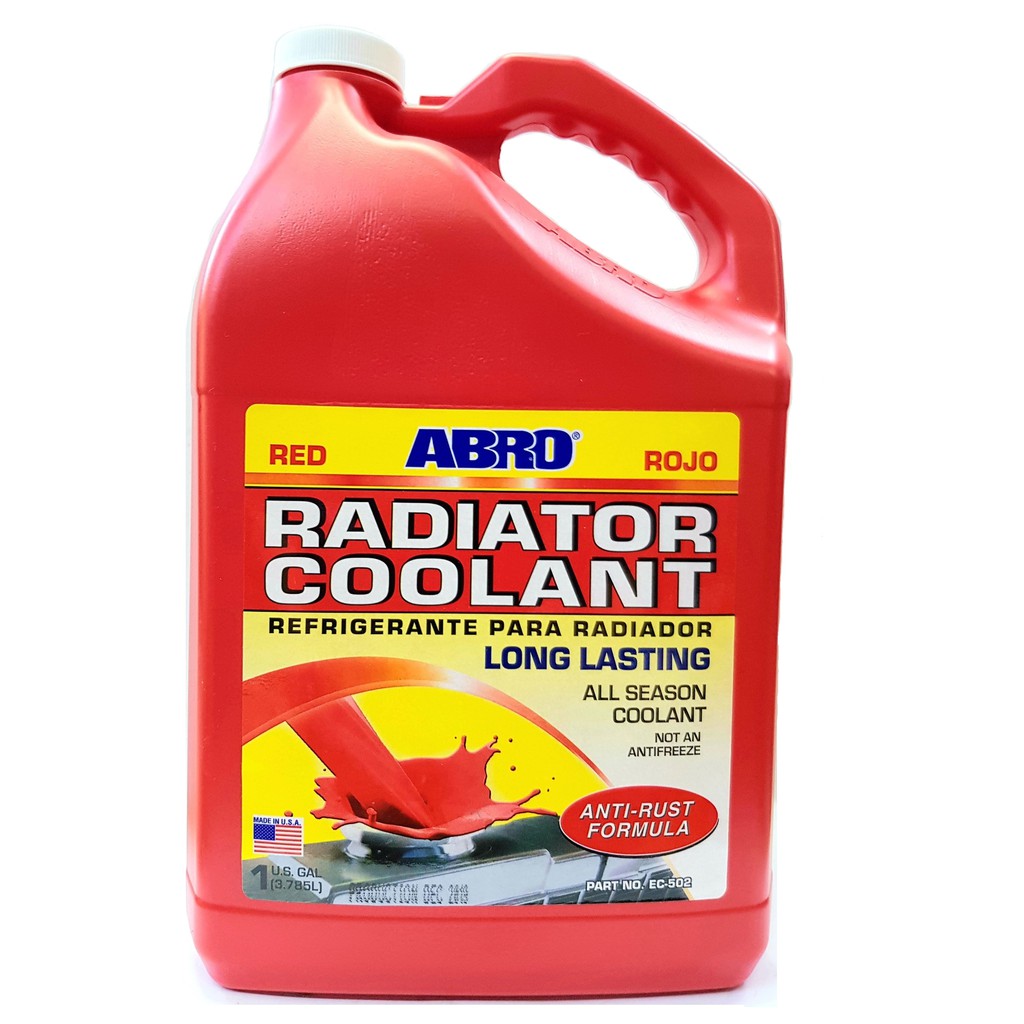 [NƯỚC LÀM MÁT Ô TÔ XE MÁY] ABRO ENGINE COOLANT 4L (ĐỎ)