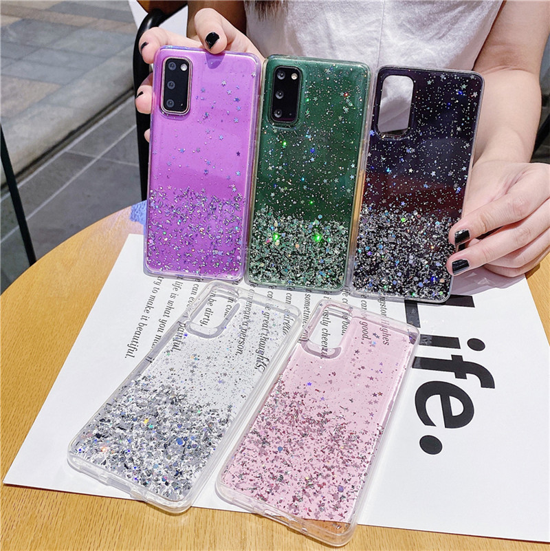 Ốp điện thoại tpu đính sequin lấp lánh cho Cho Samsung Galaxy A72 A52 A42 A32 A51 A71 A21S A11
