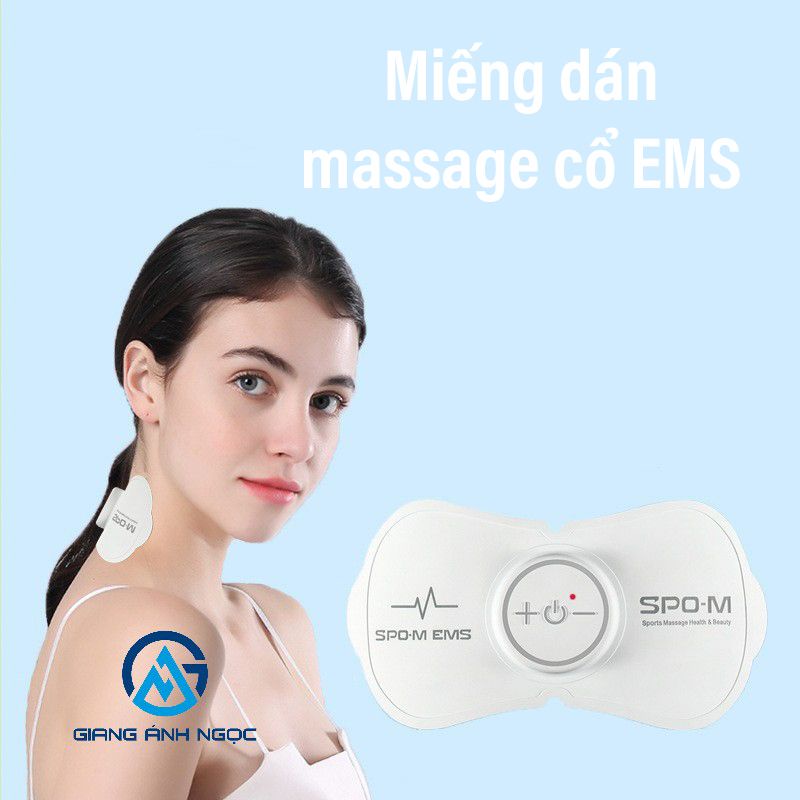 Miếng dán Massage cổ Dán Cường Lực Di Động Miếng Dán Massage 3 Chế Độ 1 100hz 3V hot hit