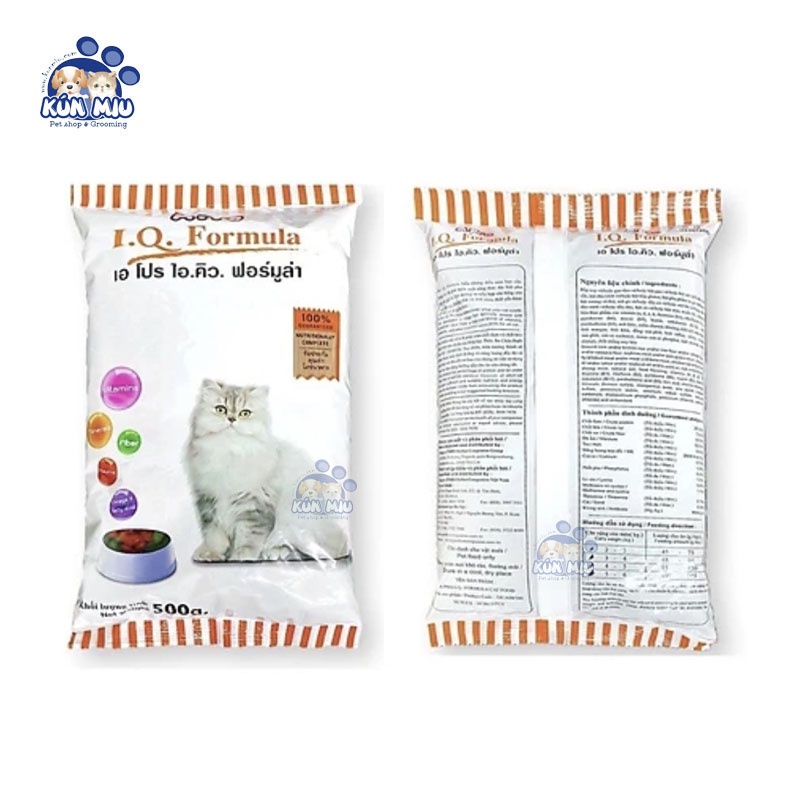 Thức Ăn Hạt Khô Đồ Ăn Cho Mèo APro IQ Formula 500g - Kún Miu Pet Shop