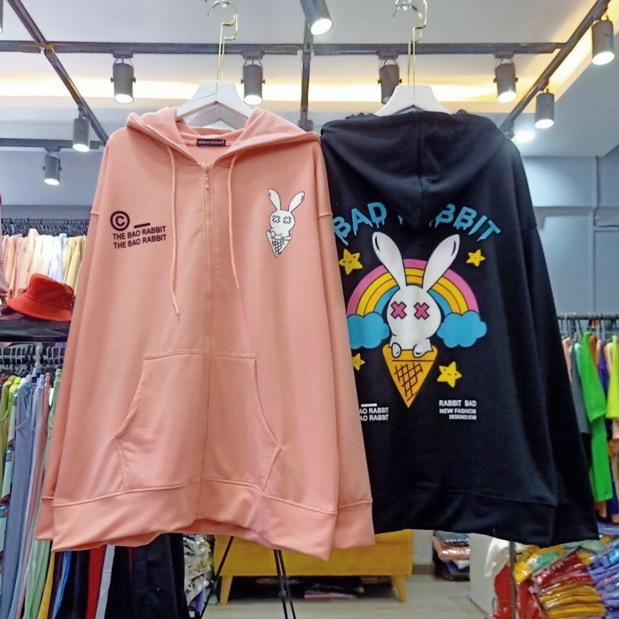 [FREESHIP_50K] Áo khoác form rộng nam nữ chất nỉ ngoại in chữ BAD RABBIT William - TH197 | BigBuy360 - bigbuy360.vn
