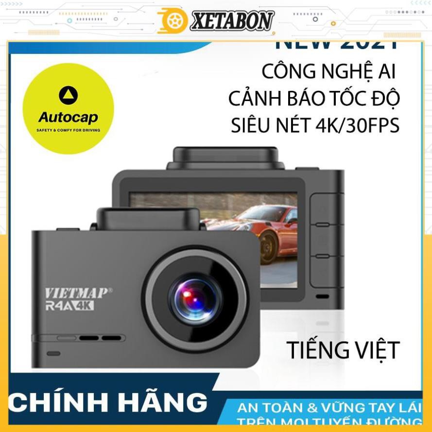 Camera Hành Trình Ô Tô VIETMAP R4A , Nhận Diện Tốc Độ, Định Vị GPS, Quay Phim Ultra 4K Chính Hãng VietMap