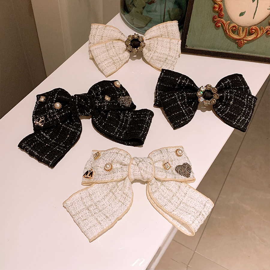 Kẹp Tóc Hình Nơ Đính Ngọc Trai Xinh Xắn Thời Trang Cho Nữ