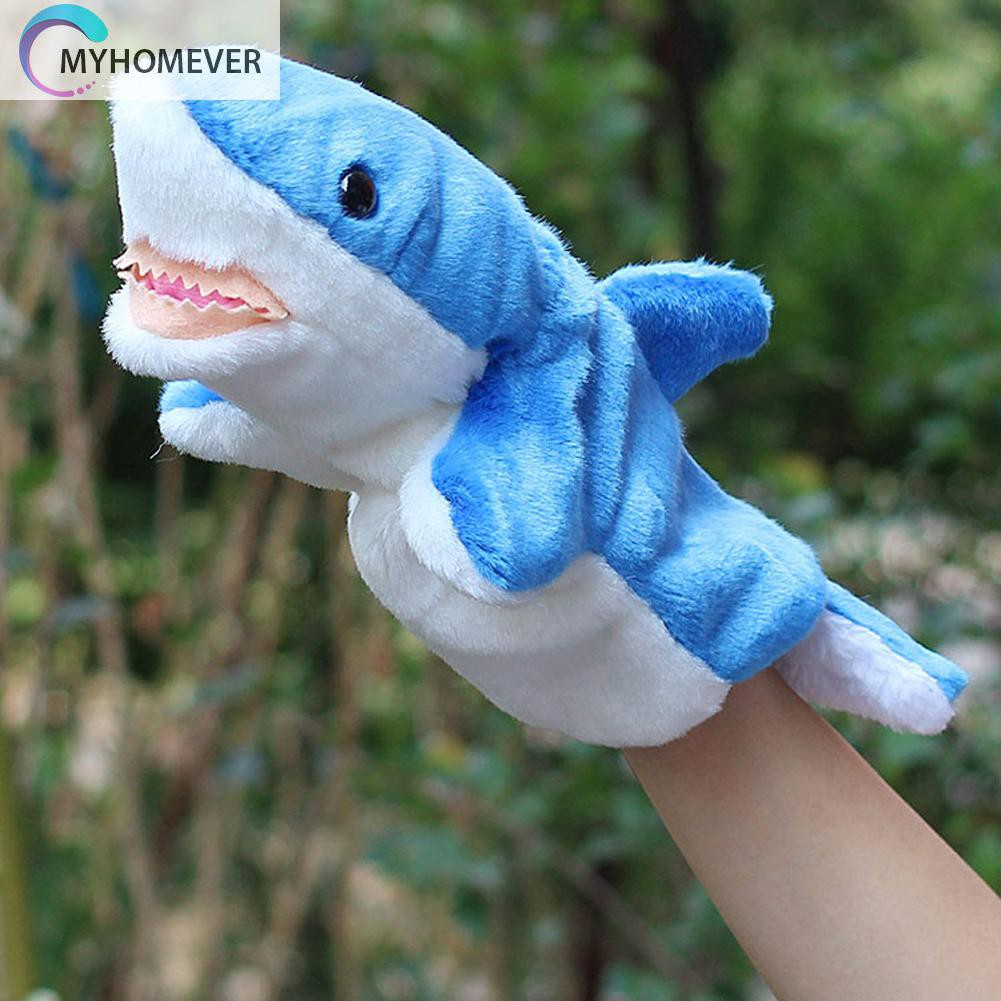 Pop It Fidget Đồ chơi Shark Hand Puppet Baby Kids Child Developmental Soft Doll Plush Đồ chơis
