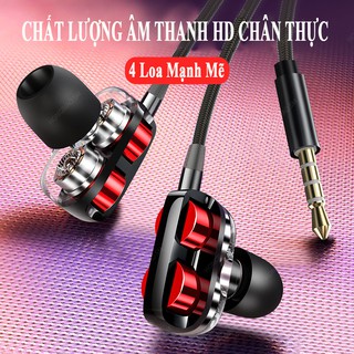 Tai nghe HIFI S1 bass mạnh, 4 loa siêu trầm - Nghe là thích