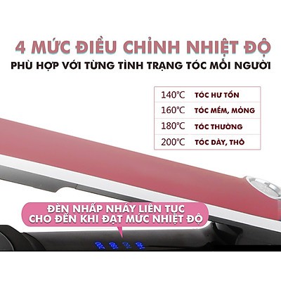 Máy Duỗi Tóc 4 Mức Điều Chỉnh Nhiệt Độ KEMEI 2203