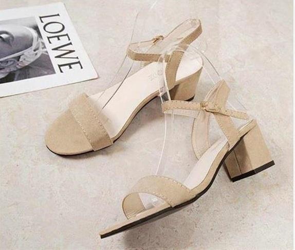 Giày cao gót quai ngang hở gót 5p [CG0146] Mys Rosa Fashion Shoes