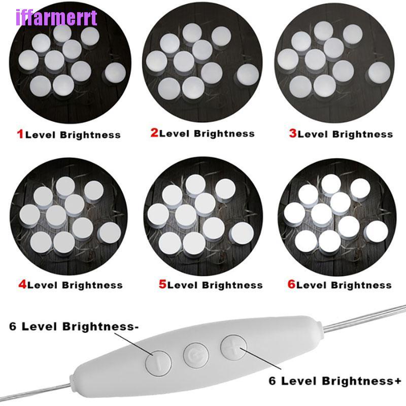 Đèn LED USB Gắn Gương Trang Điểm Phong Cách Hollywood