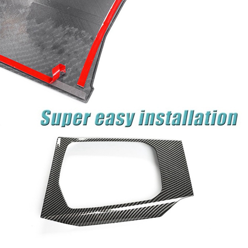 Đối với BMW 3 Dòng G20 G28 2019-2021 Bảng điều khiển trung tâm bằng sợi Carbon Bảng điều khiển sang số Bảng điều khiển Nắp trang trí Nhãn dán Phụ kiện nội thất