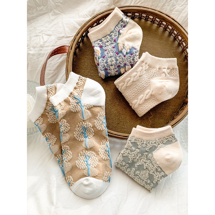 [Hàng Có Sẵn] Vớ Cổ Thuyền Thoáng Khí Phong Cách Nhật Bản Hàn Quốc Dễ Thương Dành Cho Nữ