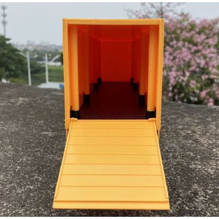 Xe mô hình rơ mooc thùng container 1:32