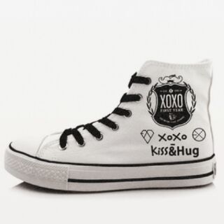Giày vẽ tay EXO cao cổ
