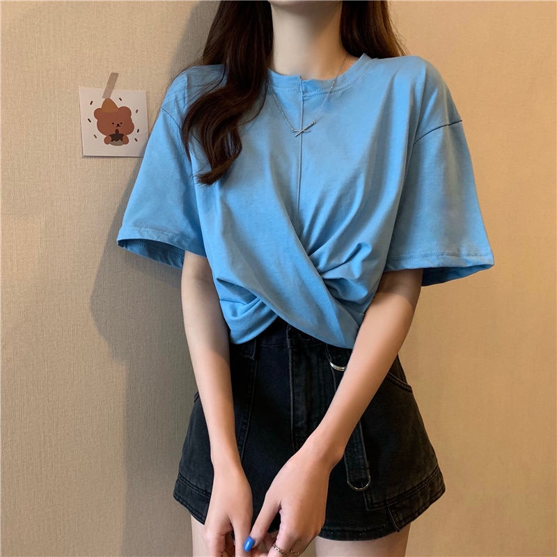 Áo Thun Dáng Rộng Tay Ngắn Phong Cách Hàn Quốc Thời Trang Cho Nữ Áo phông Nữ TX-61