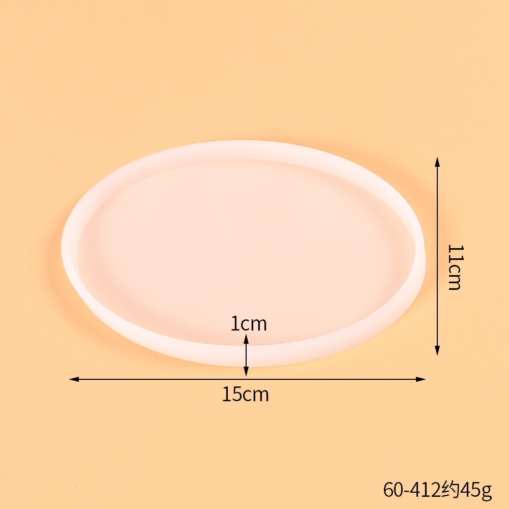 Khuôn Silicone Hình Oval Làm Trang Sức Thủ Công