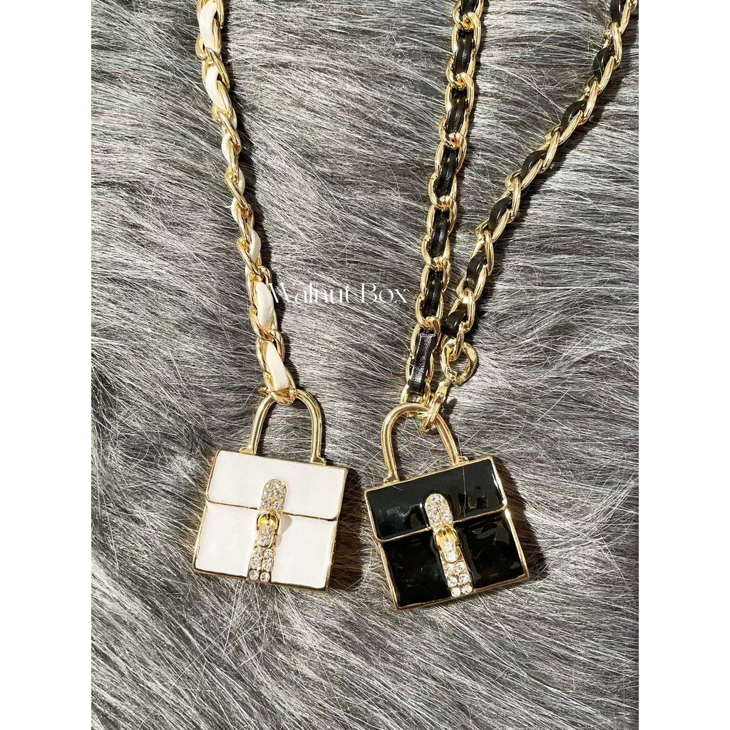 Thắt lưng da Mini phối dây xích kim loại thời trang cá tính