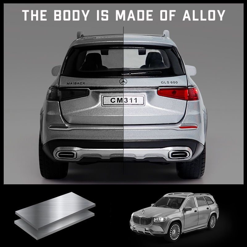 Mô Hình Xe Hơi Mercedes Benz GLS600 Bằng Hợp Kim Tỉ Lệ 1: 24