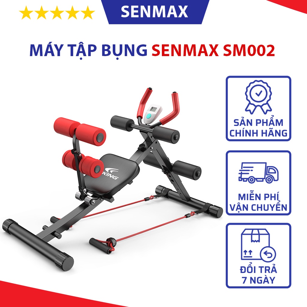 Máy tập bụng đa năng Senmax SM002 thon bụng, chân, mông, tác động nhiều nhóm cơ, giảm mỡ toàn thân - Bảo hành 12 tháng