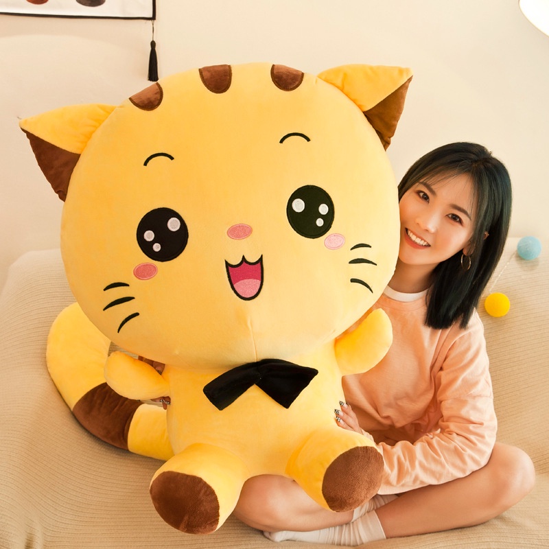 Thú Nhồi Bông Hình Mèo Dễ Thương Cho Bé