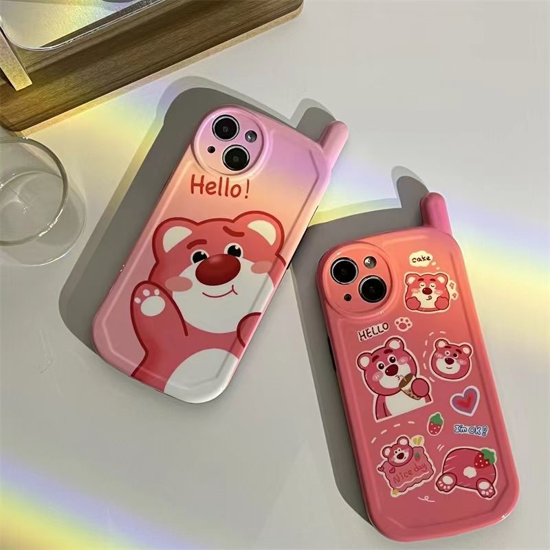 Ốp Điện Thoại Mềm Họa Tiết Gấu Hoạt Hình Đáng Yêu Cho iPhone13ProMax Apple 12 11 XR