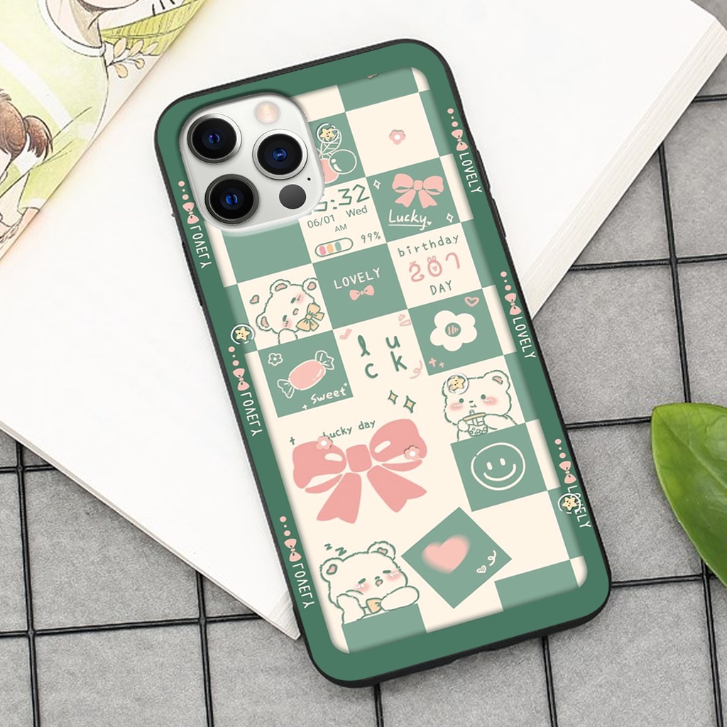 Ốp lưng ip 12 PRO/ 12 PRO MAX / 13 PRO / 13 PRO MAX in hình cao cấp mẫu kẻ caro,mikenbe@r siêu hot