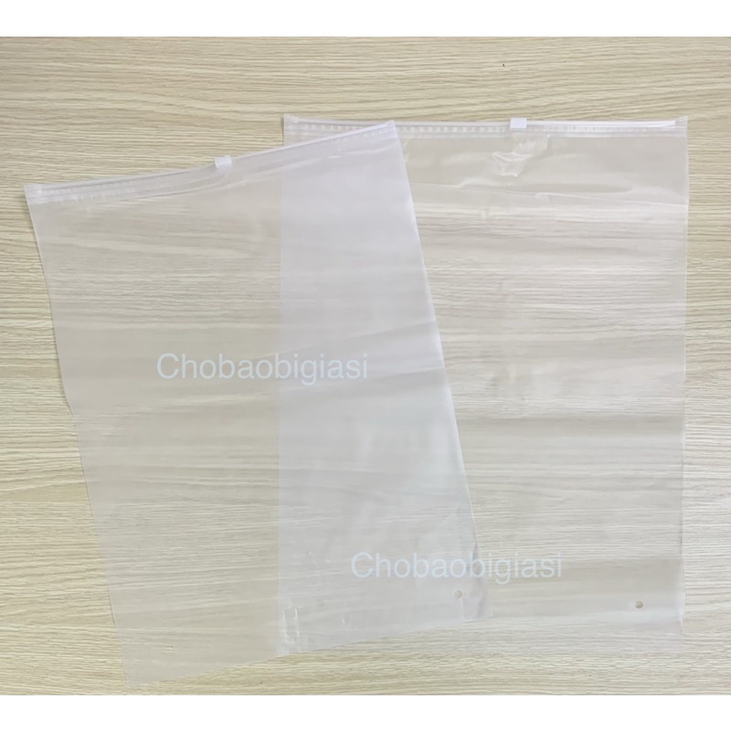 {1kg/size} Túi Zipper KHÓA KÉO MỜ (Túi Khóa kéo) đựng quần áo (có đục lỗ thông hơi - SP y hình)