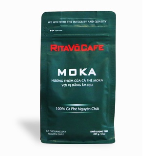 Cà phê rang xay nguyên chất cao cấp RitaVõ dòng MOKA 227G