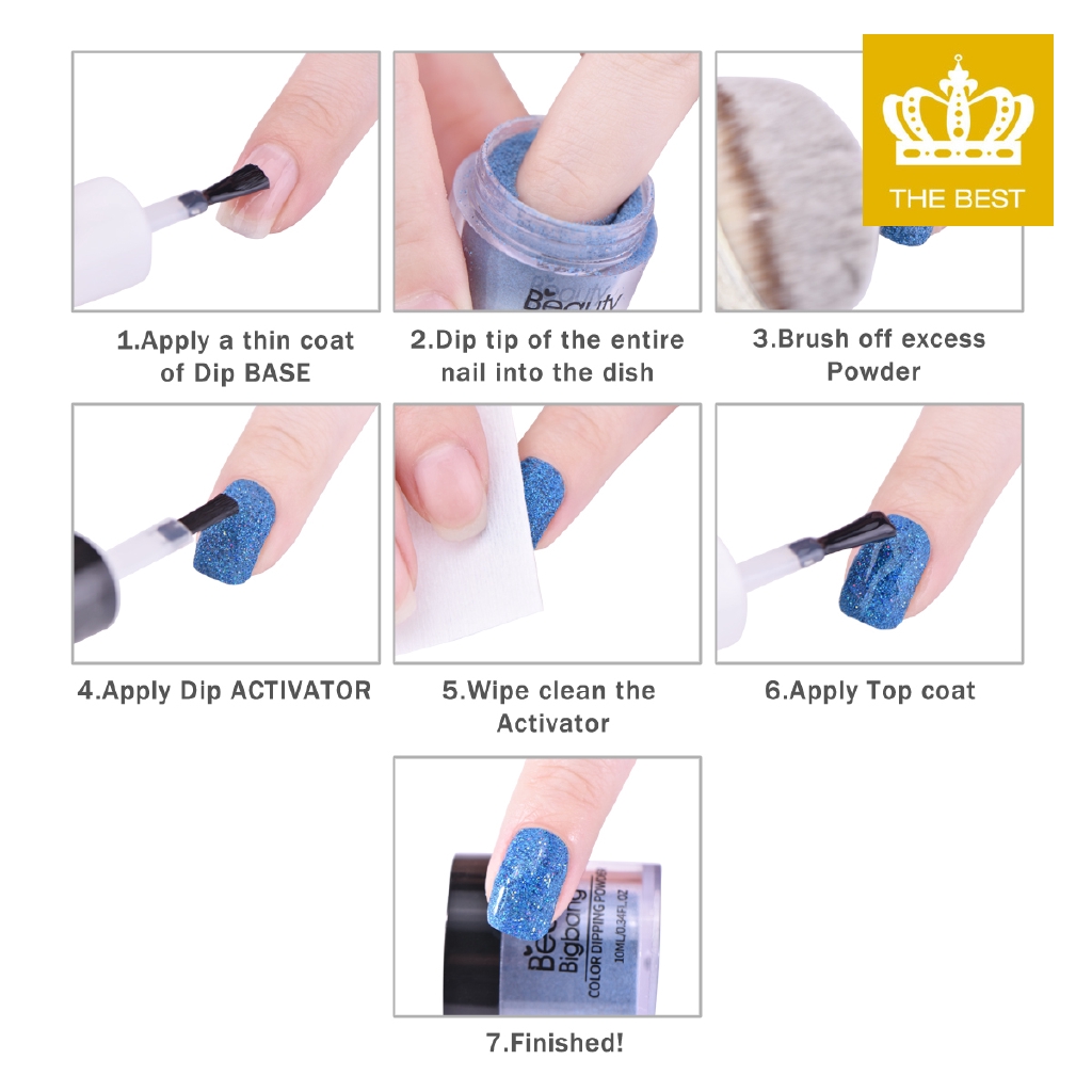 [Hàng mới về] Lọ bột trang trí móng tay 10ml BEAUTYBIGBANG