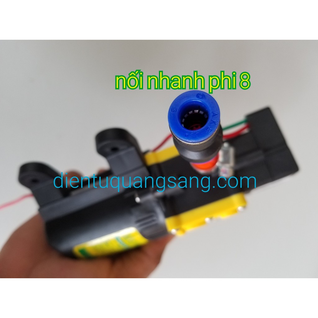 Máy bơm phun sương , bơm áp lực mini 12V tự hút tự ngắt( không kèm nguồn)