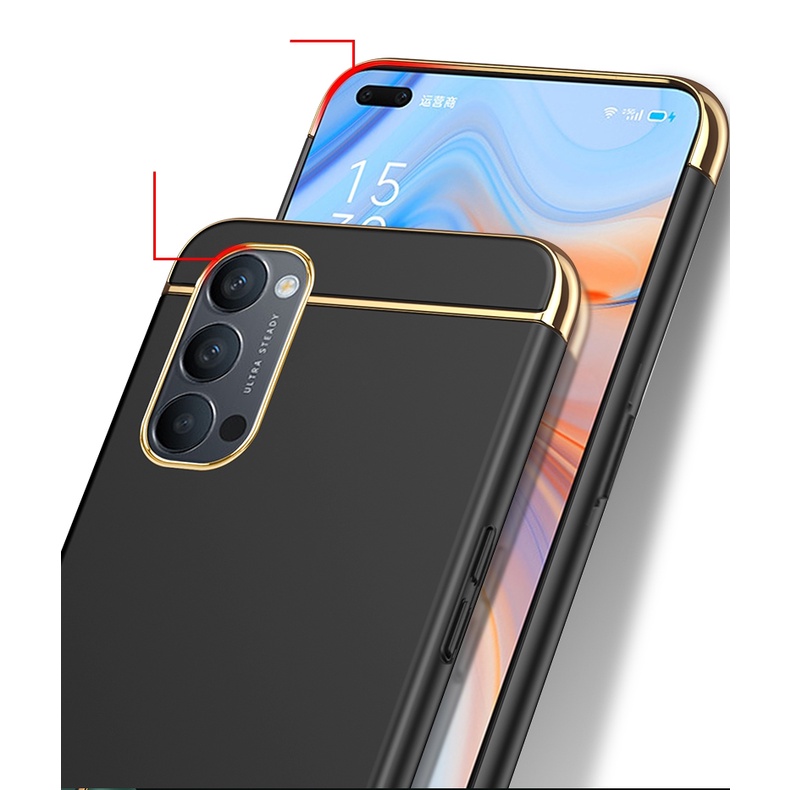 ỐP LƯNG 3 MẢNH CHO OPPO RENO 5 CAO CẤP
