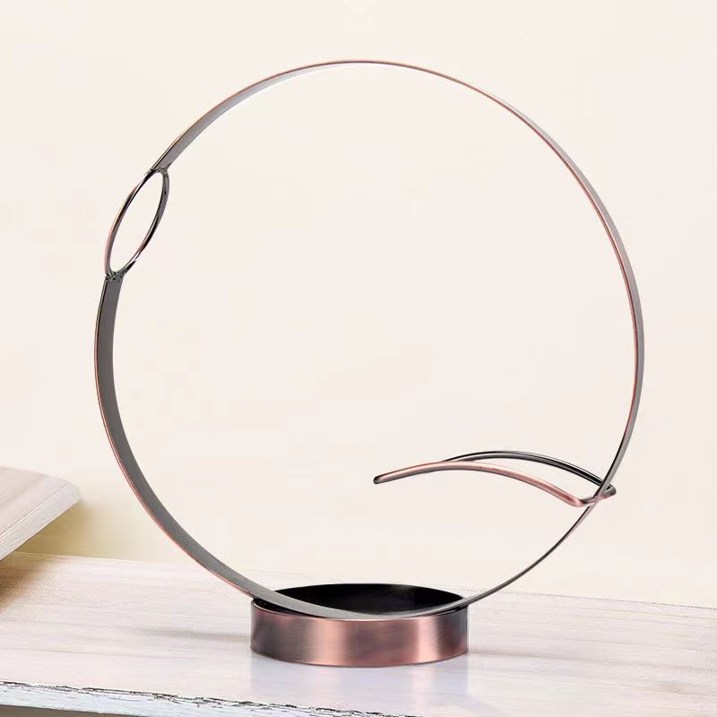 Giá Đỡ Trưng Bày Rượu Hình Tròn Bằng Sắt Phong Cách Châu Âu Hiện Đại Sáng Tạo Trang Trí Phòng Khách