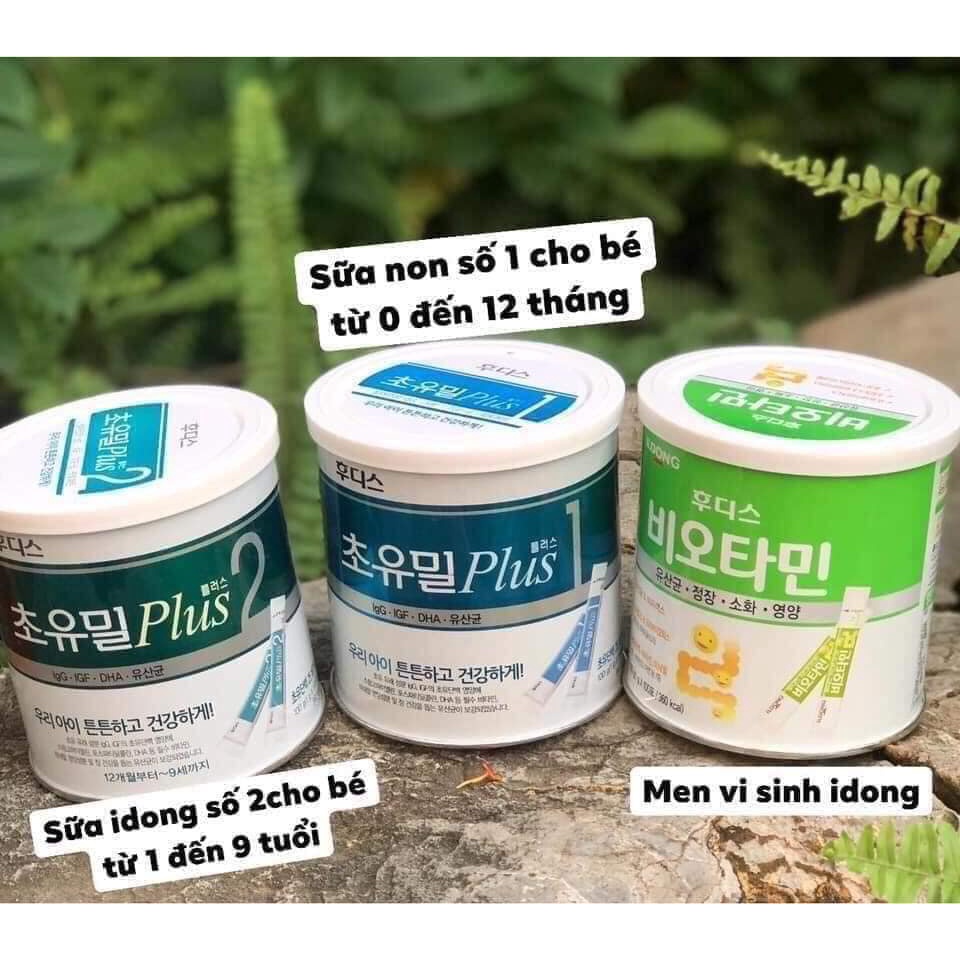 Sữa Non ILDONG plus số 1,2, Men sắt ILDONG loại 100g