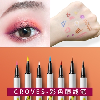 [Hàng mới về] Bút kẻ mắt CROVES chống nước / chống mồ hôi / khô nhanh và dễ tẩy trang