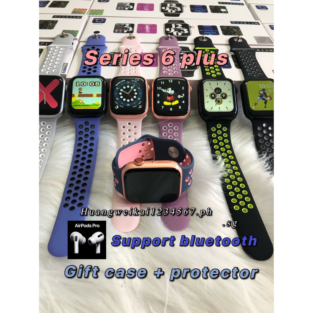 Đồng Hồ Thông Minh Hiwatch 6 Plus Nike 2021 1.75 + Màn Hình Xoay 1.75 44mm Chống Nước Cho Apple Ios Android W26 T500 Fk88 T500 + T500 + Pro W1666Plus
