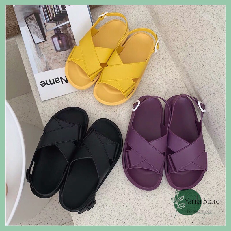 -Sandal nữ quai chéo ulzzang