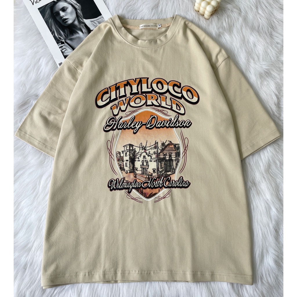 Áo thun cotton form rộng CITY LOCO unisex nam nữ