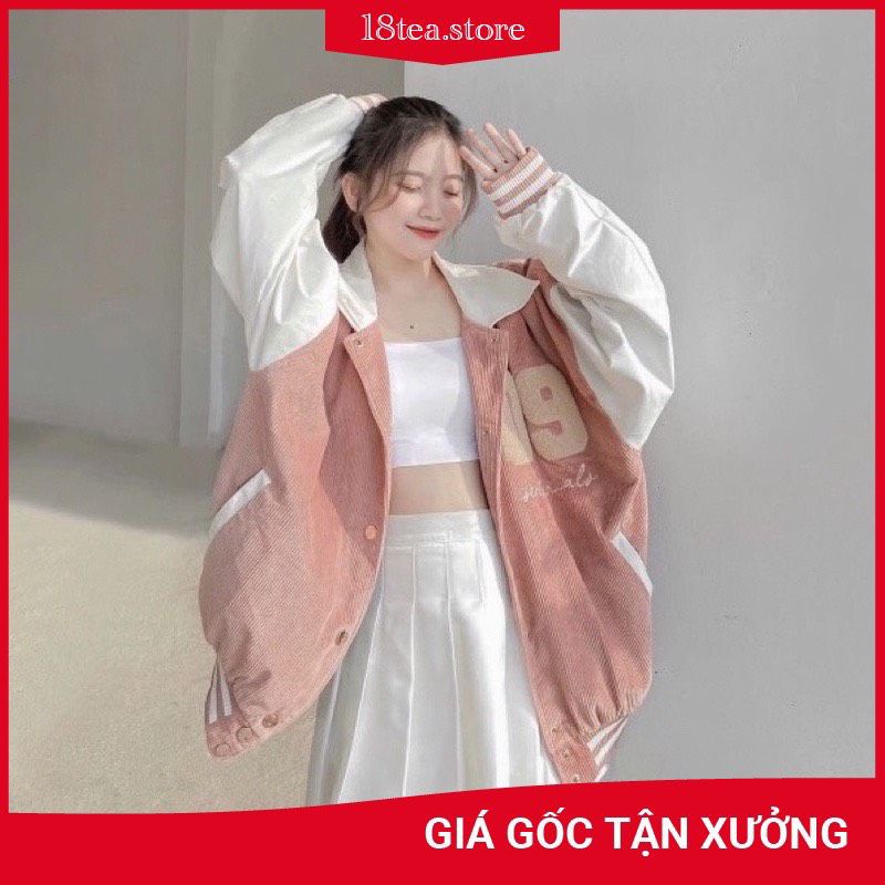 Áo khoác nhung tăm bo gấu thêu số 09