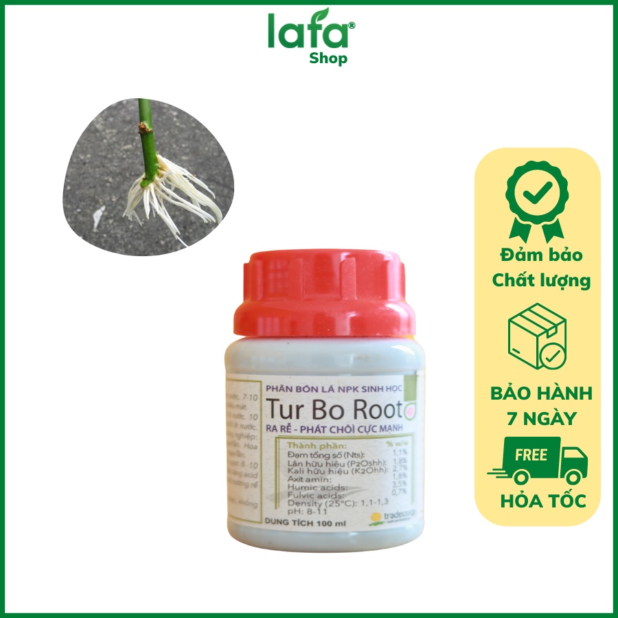 Phân bón lá Turbo Root Nhập khẩu Tây Ban Nha sử dụng cho cây hoa kiểng, cây ăn trái và rau màu
