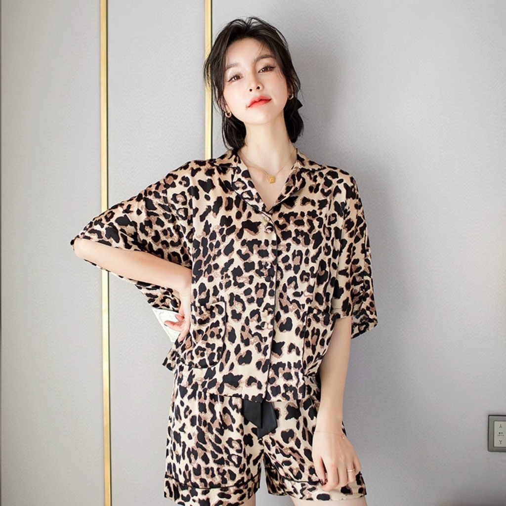 đồ bộ da beo duyên dáng (thời trang mặc nhà) - db35-621