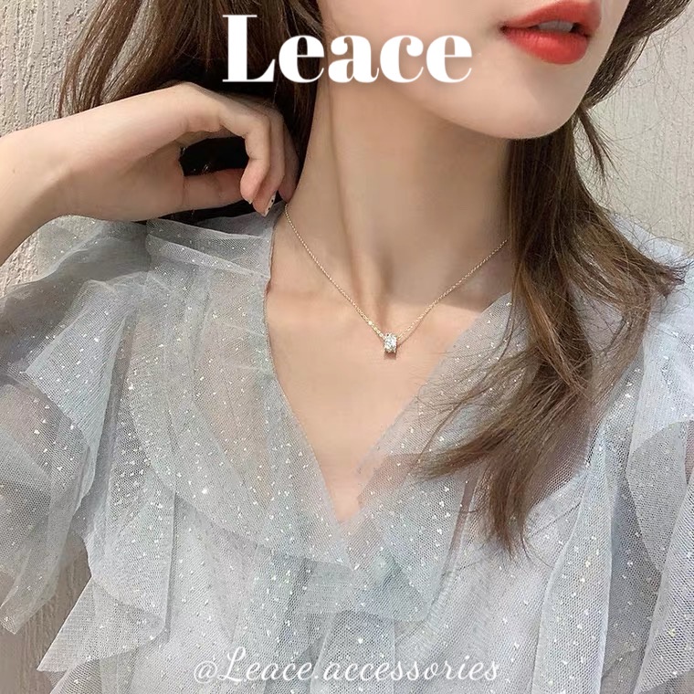 Dây chuyền, vòng cổ bánh xe tròn đính đá thời trang NL019 Leace.accessories