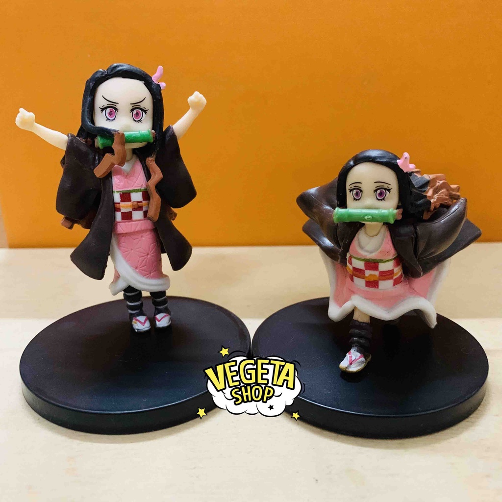 Mô hình Kimetsu No Yaiba - Mô hình thanh gươm diệt quỷ - Kamado Nezuko các tư thế ngộ nghĩnh dễ thương - 6~8cm