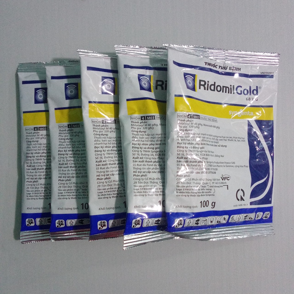 Ridomil Gold 68WP gói 100gr Chống thối nhũn, các bệnh trên Lan