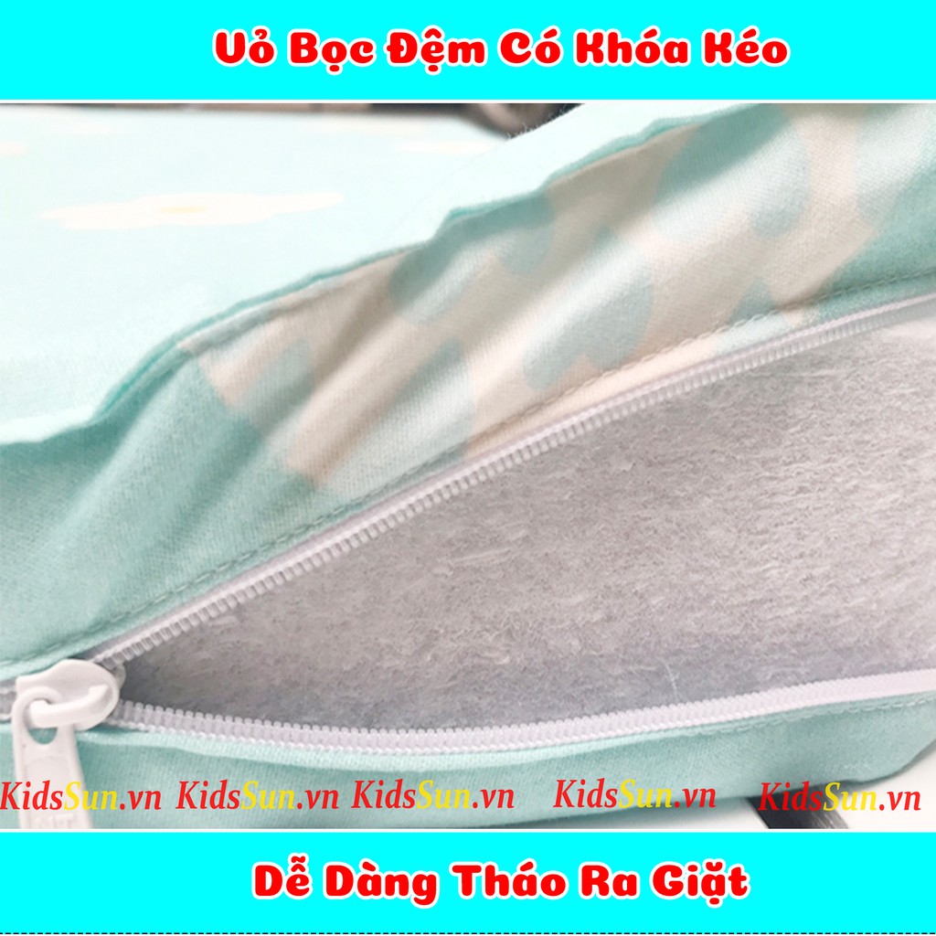 Bộ sản Phẩm Ga Chun Bọc Đệm Cotton 100%, Đệm Bông Ép Dày 5cm Và Ga Chống Thấm Cho Cũi Trẻ Em