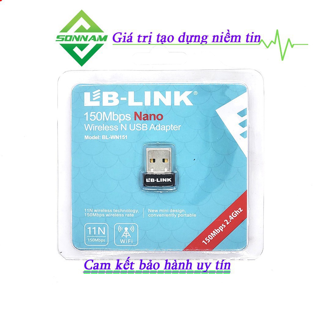 Hàng Chính Hãng -  Bộ Thu Sóng Wifi Lb-Link Usb Nano Chính Hãng - Bảo Hành Đổi Mới | BigBuy360 - bigbuy360.vn