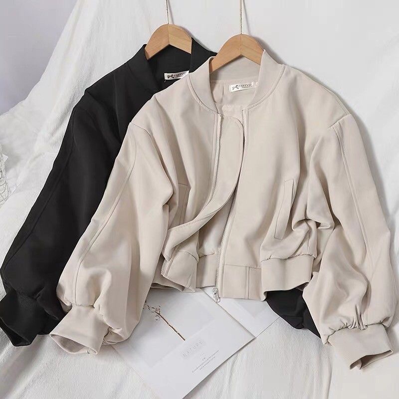 Áo Khoác Gió Nữ Form Rộng Croptop AK33