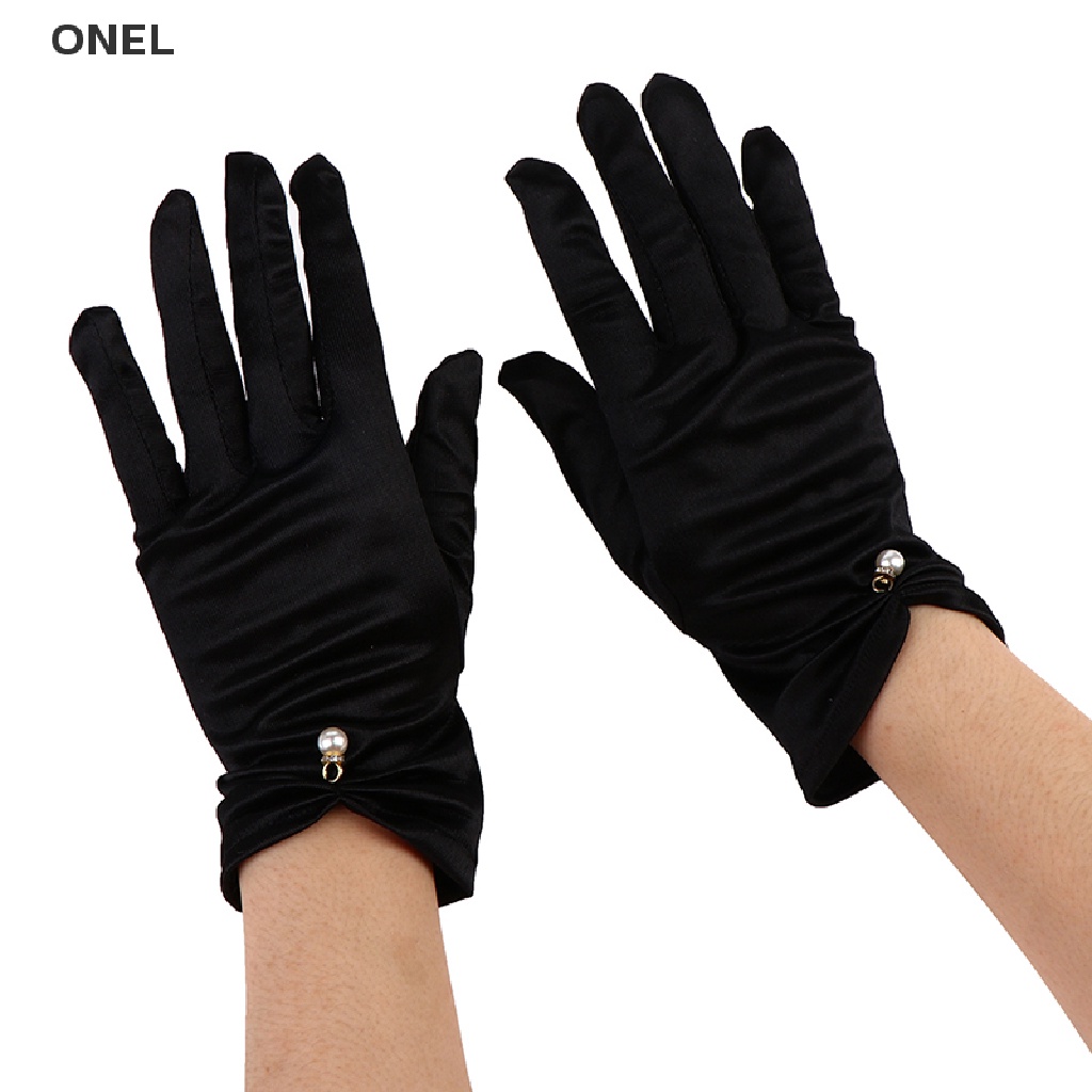 Găng Tay Cô Dâu Ngắn Vải Satin Sang Trọng