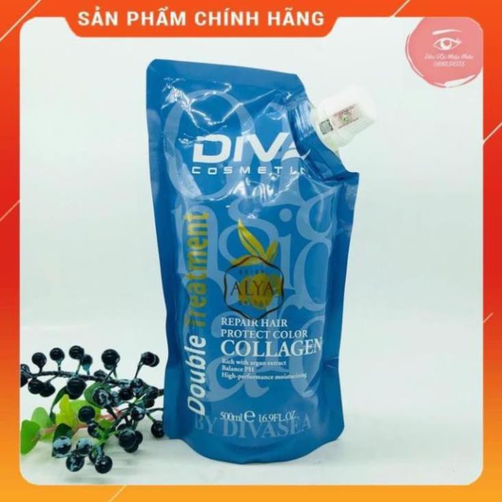 DIVA - Dầu Hấp Ủ Dưỡng Ẩm Phục Hồi Siêu Mềm Mượt Diva Collagen 500ml ALYA