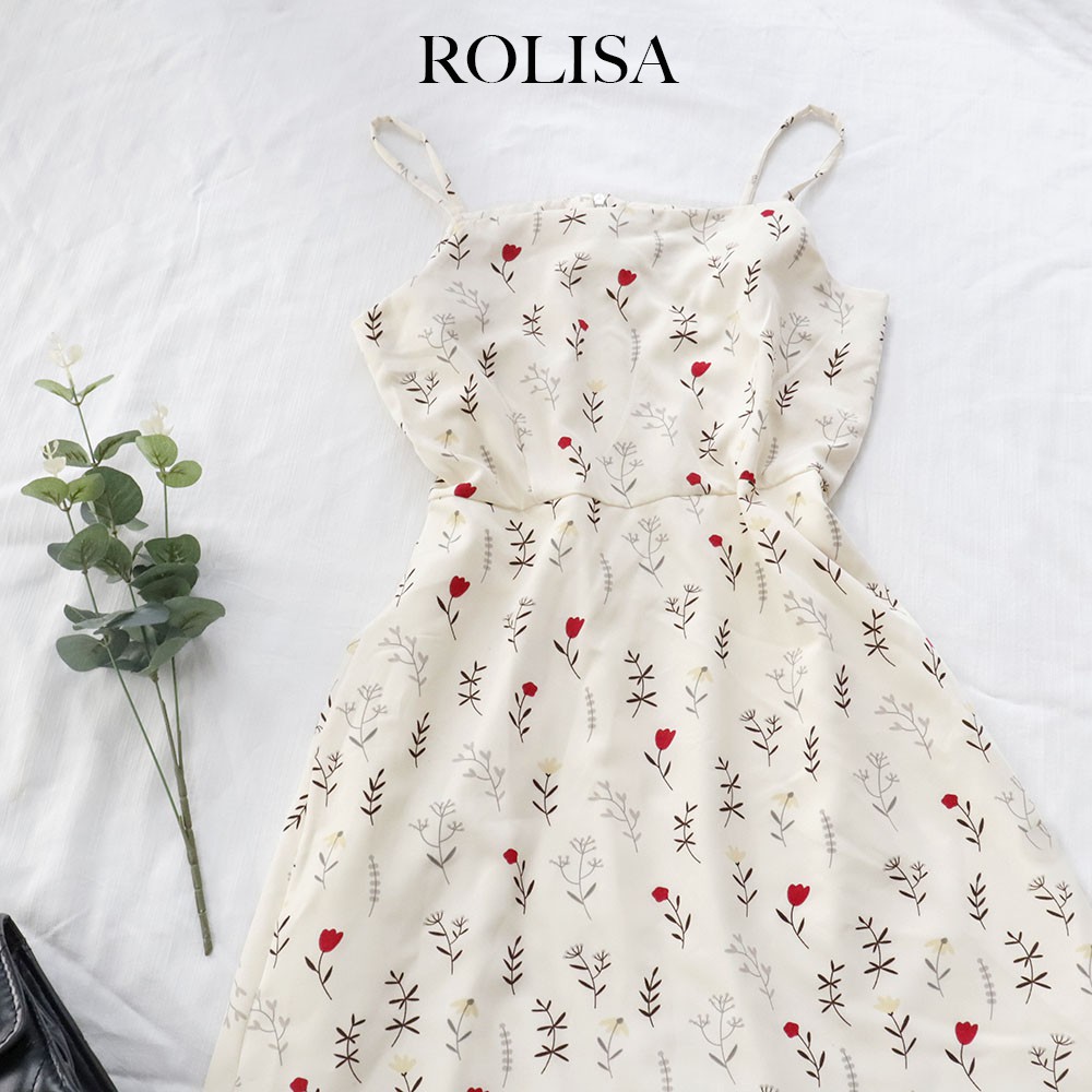 Đầm váy hai dây hoa nhí dễ thương xinh xắn Rolisa RD003 | BigBuy360 - bigbuy360.vn