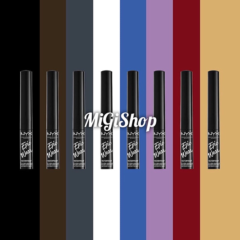 Kẻ Mắt Chống Thấm Nước Nyx Epic Wear Waterproof Eye And Body Liquid Liner 3,5ml