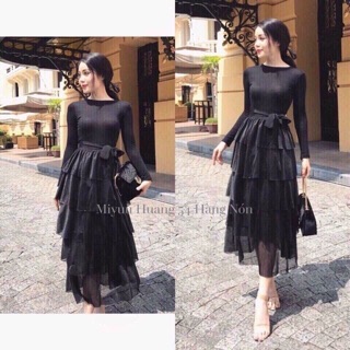 Chân váy tầng dài