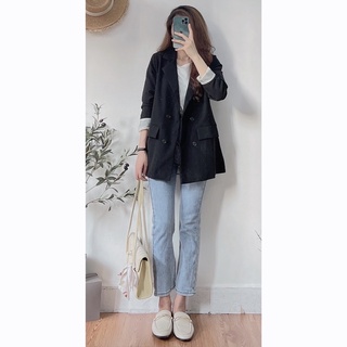 Áo vest nữ công sở blazer 2 lớp
